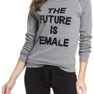 Bow & Drape The Future Is Female French Terry Sweatshirt